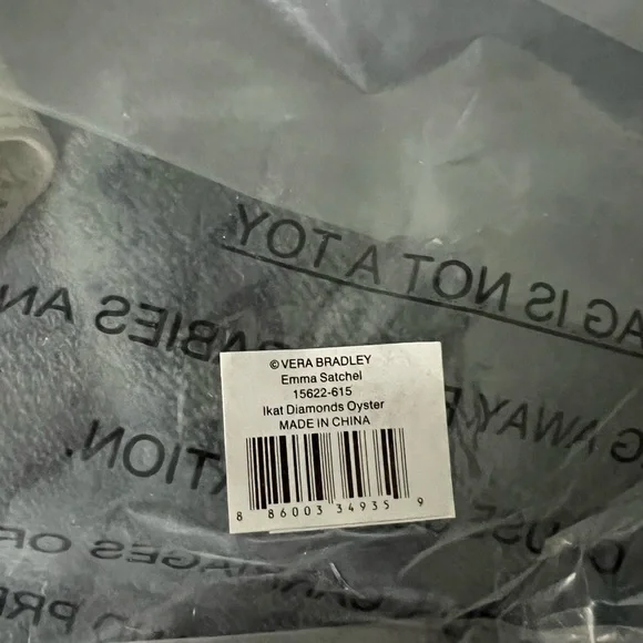 Vera Bradley white leather purse & matching wristlet - Picture 10 of 11